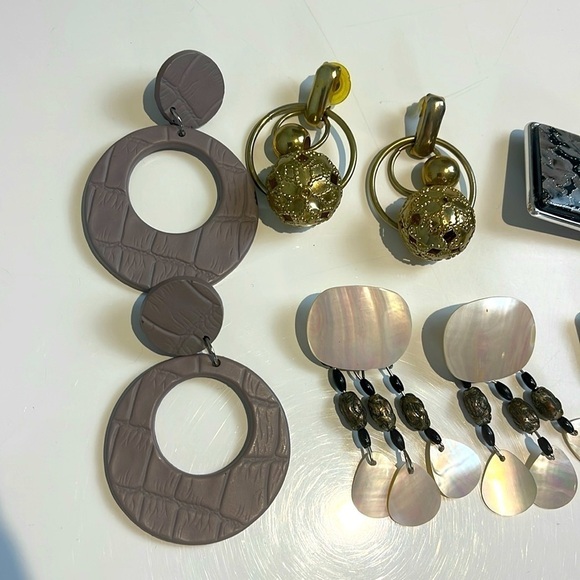 Vintage 80’s earrings lot - Picture 2 of 7